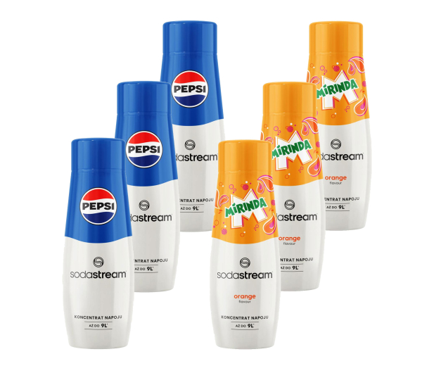SodaStream MIX Syrop PEPSI 3 szt. + MIRINDA 3 szt. - 1576867 - zdjęcie